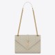 Perfette Qualità Repliche Borsa media Saint Laurent Envelope martellata bianca Imitazione