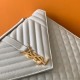 Miglior Falso Borsa grande Saint Laurent Envelope matelassé bianca Economiche Premium