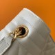 Miglior Falso Borsa grande Saint Laurent Envelope matelassé bianca Economiche Premium