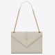 Miglior Falso Borsa grande Saint Laurent Envelope matelassé bianca Economiche Premium