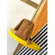 Perfette Qualità Repliche Saint Laurent Jamie 4.3 Piccolo Borsa Brown Suede Calfskin Imitazione