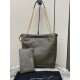 Perfette Qualità Repliche Borsa Saint Laurent Jamie 4.3 Pochon agnello verde kaki Imitazione