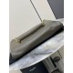 Perfette Qualità Repliche Borsa Saint Laurent Jamie 4.3 Pochon agnello verde kaki Imitazione