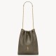 Perfette Qualità Repliche Borsa Saint Laurent Jamie 4.3 Pochon agnello verde kaki Imitazione