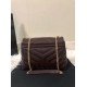 Migliore Repliche Borsa piccola Saint Laurent Loulou matelassé bordeaux Economiche Outlet Online