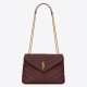 Migliore Repliche Borsa piccola Saint Laurent Loulou matelassé bordeaux Economiche Outlet Online