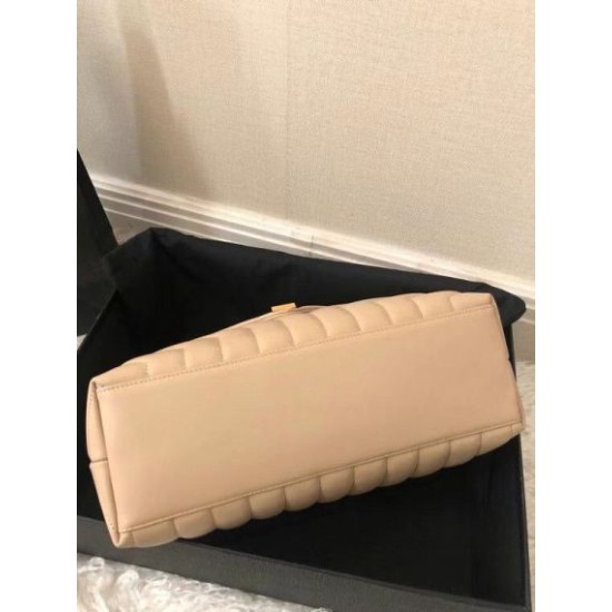 Perfette Qualità Repliche Borsa Saint Laurent Loulou media matelassé beige Imitazione