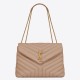 Perfette Qualità Repliche Borsa Saint Laurent Loulou media matelassé beige Imitazione