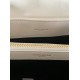 Migliore Repliche Borsa Saint Laurent Loulou media matelassé bianca Economiche Outlet Online