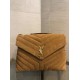 Repliche Borsa Saint Laurent Loulou media scamosciata marrone Imitazioni Premium Miglior Falso Borsa Saint Laurent Loulou media scamosciata marrone Economiche Premium