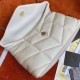 Perfette Qualità Repliche Borsa Saint Laurent Puffer Toy agnello bianca Imitazione