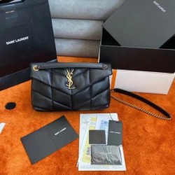 Perfette Qualità Repliche Borsa piccola Saint Laurent Loulou matelassé noir Imitazione