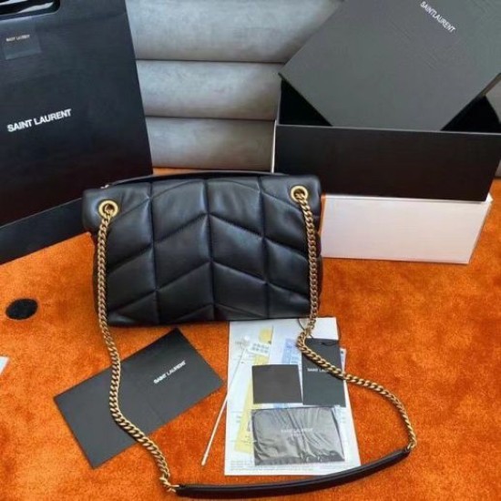Perfette Qualità Repliche Borsa piccola Saint Laurent Loulou matelassé noir Imitazione