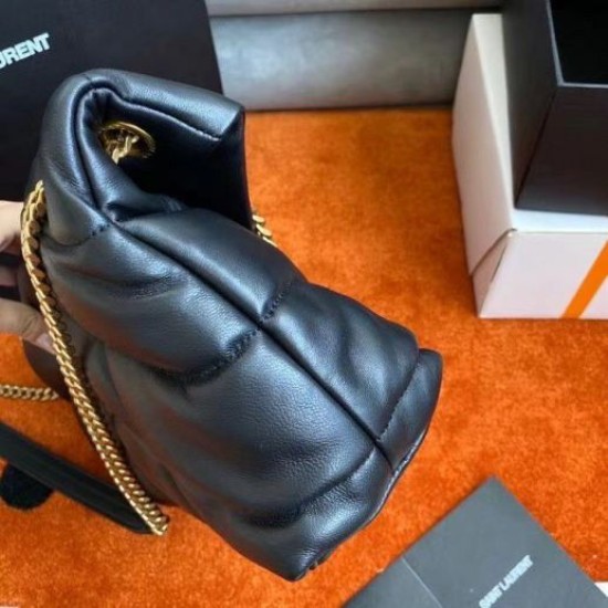Perfette Qualità Repliche Borsa piccola Saint Laurent Loulou matelassé noir Imitazione