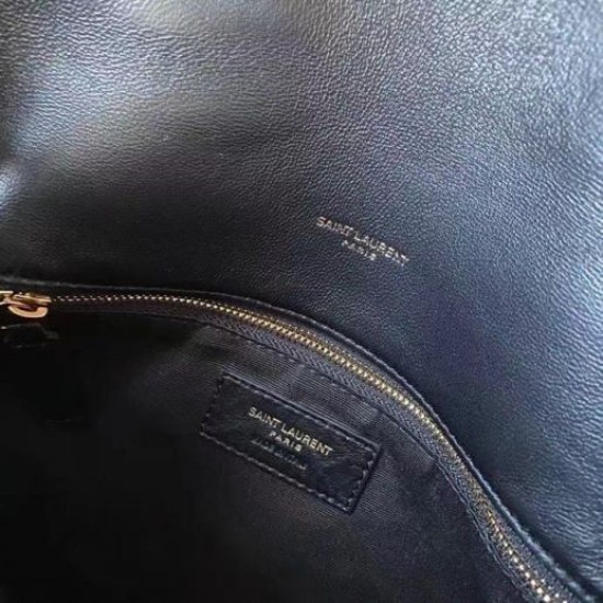 Perfette Qualità Repliche Borsa piccola Saint Laurent Loulou matelassé noir Imitazione