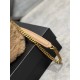 Migliore Repliche Borsa Saint Laurent Loulou piccola montone beige Economiche Outlet Online