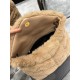 Migliore Repliche Borsa Saint Laurent Loulou piccola montone beige Economiche Outlet Online