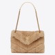 Migliore Repliche Borsa Saint Laurent Loulou piccola montone beige Economiche Outlet Online