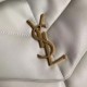 Replica perfetta Borsa media Saint Laurent Loulou Puffer agnello avorio Imitazione Outlet Online