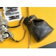 Migliore Repliche Borsa Saint Laurent Le Maillon Hook Bucket agnello nera Economiche Outlet Online