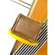 Migliore Repliche Borsa media Saint Laurent Niki a catena agnello martellata sughero scuro Economiche Outlet Online