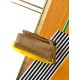 Migliore Repliche Borsa media Saint Laurent Niki a catena agnello martellata sughero scuro Economiche Outlet Online