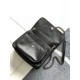 Miglior Falso Borsa media Saint Laurent Niki a catena agnello martellata nera Economiche Premium