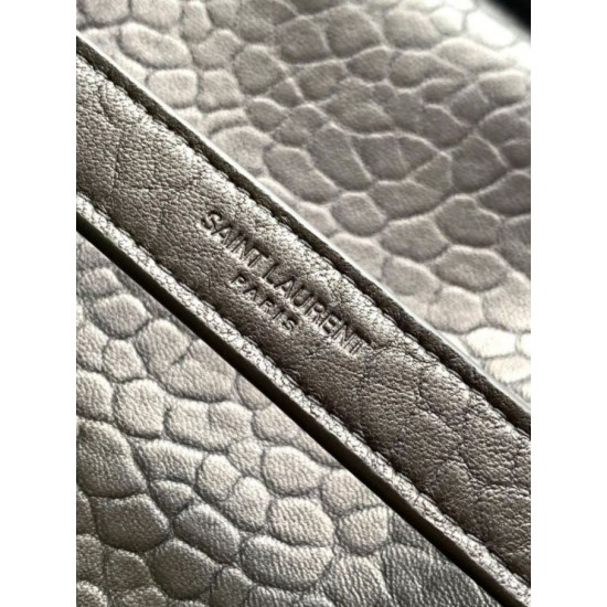 Miglior Falso Borsa media Saint Laurent Niki a catena agnello martellata nera Economiche Premium