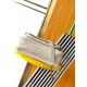 Migliore Repliche Borsa media Saint Laurent Niki a catena agnello martellata bianca Economiche Outlet Online