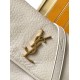 Migliore Repliche Borsa media Saint Laurent Niki a catena agnello martellata bianca Economiche Outlet Online