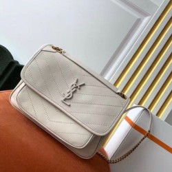 Miglior Falso Borsa media Saint Laurent Niki agnello bianca Economiche Premium