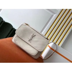 Miglior Falso Borsa media Saint Laurent Niki agnello bianca Economiche Premium