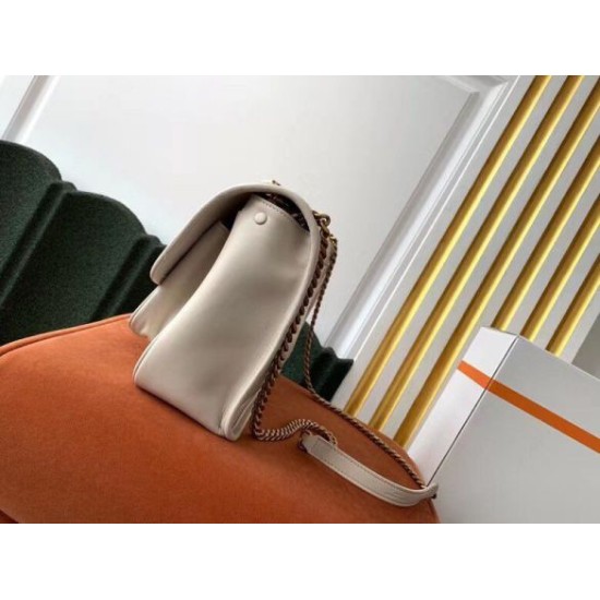 Perfette Qualità Repliche Borsa media Saint Laurent Niki agnello bianca Imitazione Miglior Falso Borsa media Saint Laurent Niki agnello bianca Economiche Premium