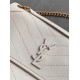 Perfette Qualità Repliche Borsa media Saint Laurent Niki agnello bianca Imitazione Miglior Falso Borsa media Saint Laurent Niki agnello bianca Economiche Premium