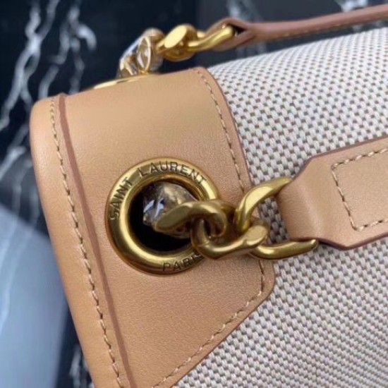 Replica perfetta Borsa media Saint Laurent Niki tela di cotone Imitazione Outlet Online