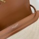 Migliore Repliche Borsa Saint Laurent Solferino media tela con vitello Economiche Outlet Online