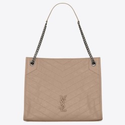 Miglior Falso Borsa shopping Saint Laurent Niki media sabbia Economiche Premium