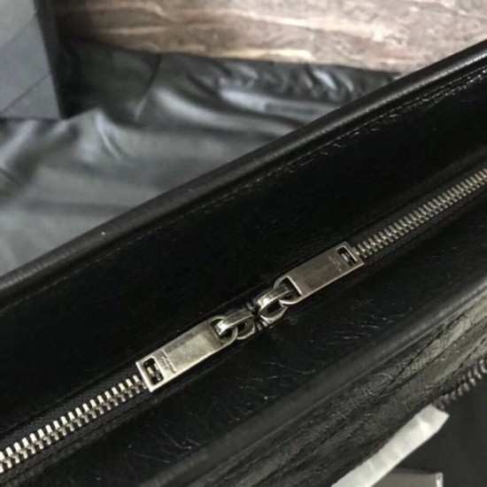 Perfette Qualità Repliche Borsa shopping Saint Laurent Niki vitello nera stropicciata Imitazione Miglior Falso Borsa shopping Saint Laurent Niki vitello nera stropicciata Economiche Premium