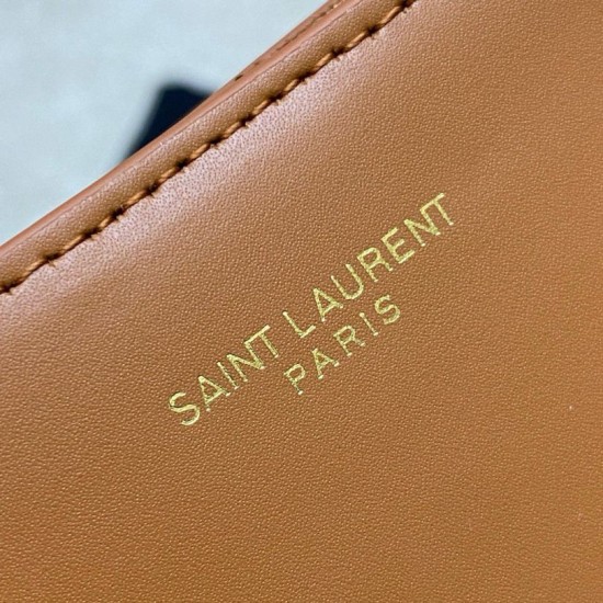 Repliche Borsa shopping Saint Laurent Mini Toy vitello marrone Imitazioni Premium Perfette Qualità Repliche Borsa shopping Saint Laurent Mini Toy vitello marrone Imitazione