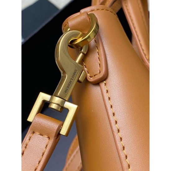 Repliche Borsa shopping Saint Laurent Mini Toy vitello marrone Imitazioni Premium Perfette Qualità Repliche Borsa shopping Saint Laurent Mini Toy vitello marrone Imitazione