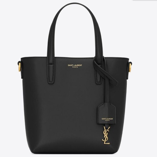 Replica perfetta Borsa shopping Saint Laurent Mini Toy vitello nera Imitazione Outlet Online