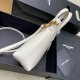 Migliore Repliche Borsa Saint Laurent Mini Toy Shopping vitello bianca Economiche Outlet Online