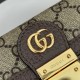 Replica Gucci 837466 Borsa a tracolla maxi Softbit oversize in suede Marrone Imitazione