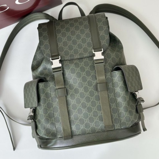 Replica Borsa a tracolla piccola Gucci GG Monogram 795479 Zaino in tessuto GG verde Imitazione