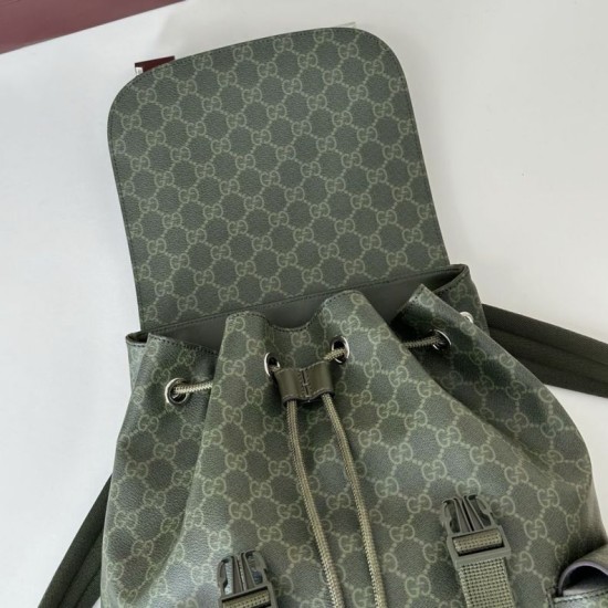 Replica Borsa a tracolla piccola Gucci GG Monogram 795479 Zaino in tessuto GG verde Imitazione