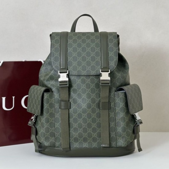 Replica Borsa a tracolla piccola Gucci GG Monogram 795479 Zaino in tessuto GG verde Imitazione
