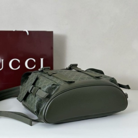 Replica Borsa a tracolla piccola Gucci GG Monogram 795479 Zaino in tessuto GG verde Imitazione
