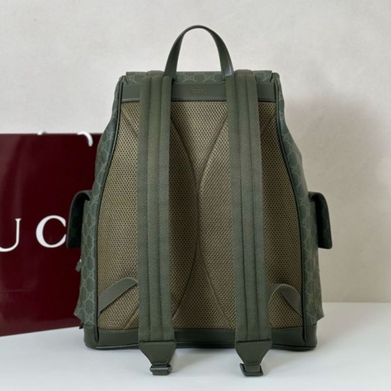 Replica Borsa a tracolla piccola Gucci GG Monogram 795479 Zaino in tessuto GG verde Imitazione