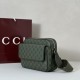 Replica Borsa a tracolla grande Gucci Savoy in tessuto GG Monogram rivestito Marrone 834458 Imitazione