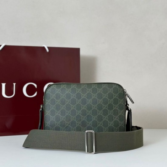 Replica Borsa a tracolla grande Gucci Savoy in tessuto GG Monogram rivestito Marrone 834458 Imitazione
